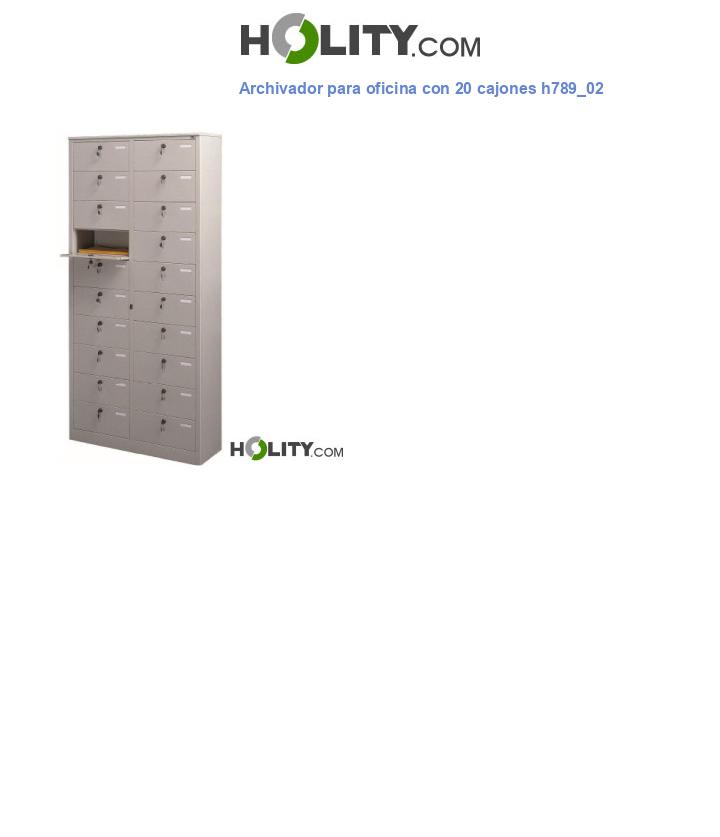 Archivador para oficina con 20 cajones h789_02