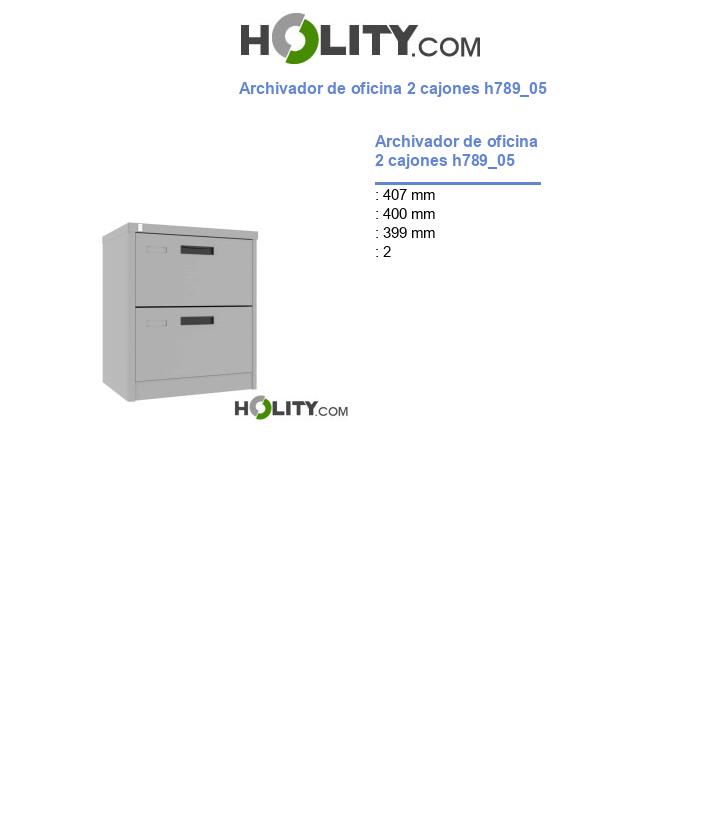 Archivador de oficina 2 cajones h789_05