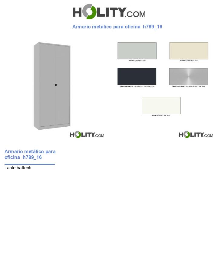 Armario metálico para oficina  h789_16