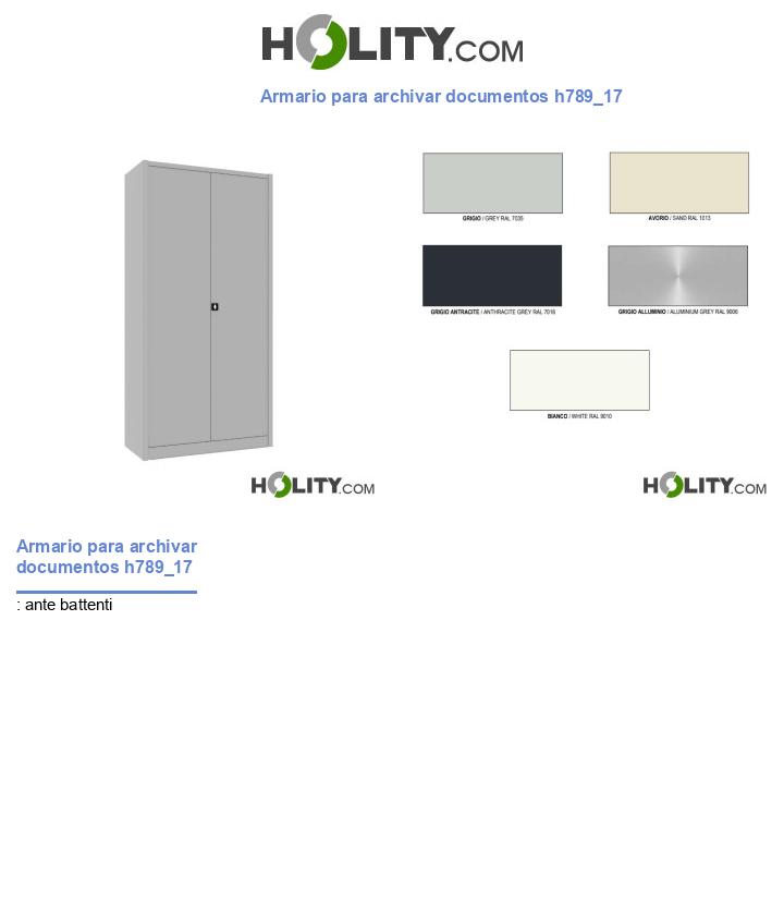 Armario para archivar documentos h789_17