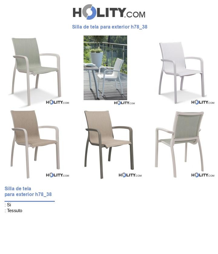 Silla de tela para exterior h78_38