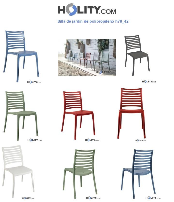 Silla de jardín de polipropileno h78_42
