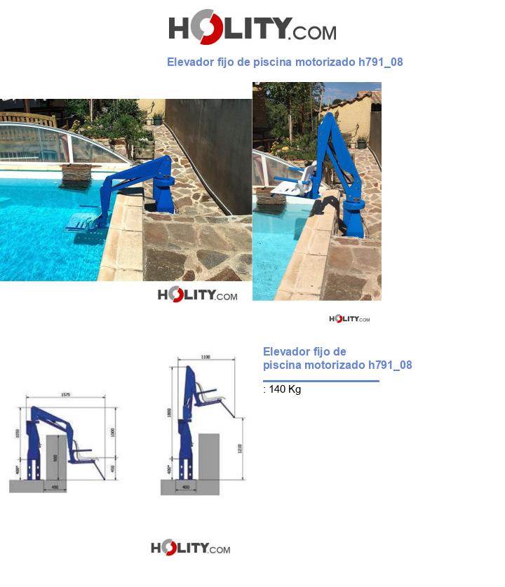 Elevador fijo de piscina motorizado h791_08
