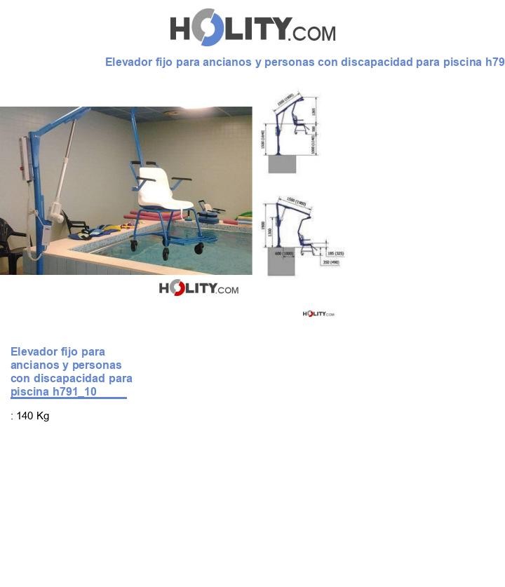Elevador fijo para ancianos y personas con discapacidad para piscina h791_10