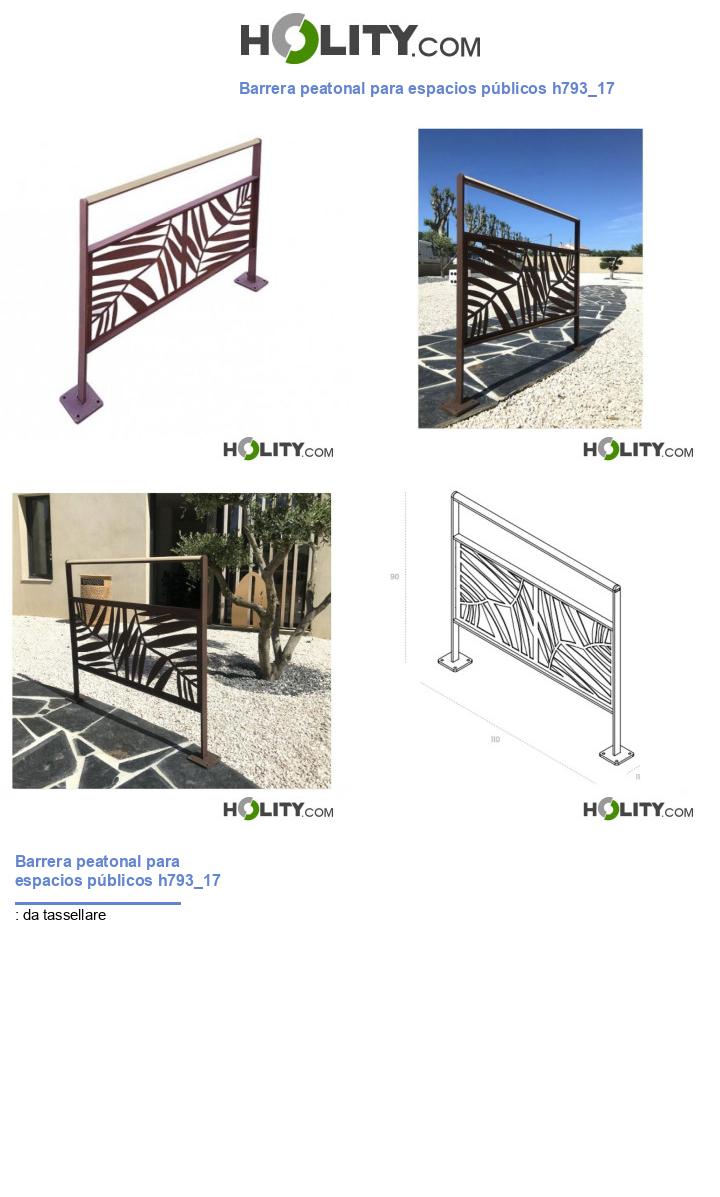 Barrera peatonal para espacios públicos h793_17