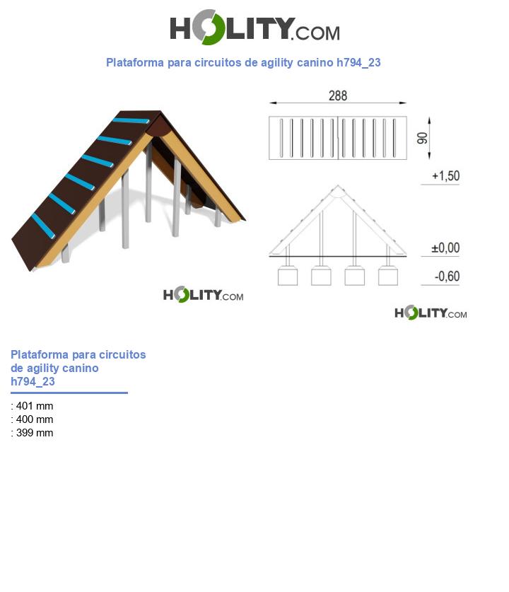 Plataforma para circuitos de agility canino h794_23