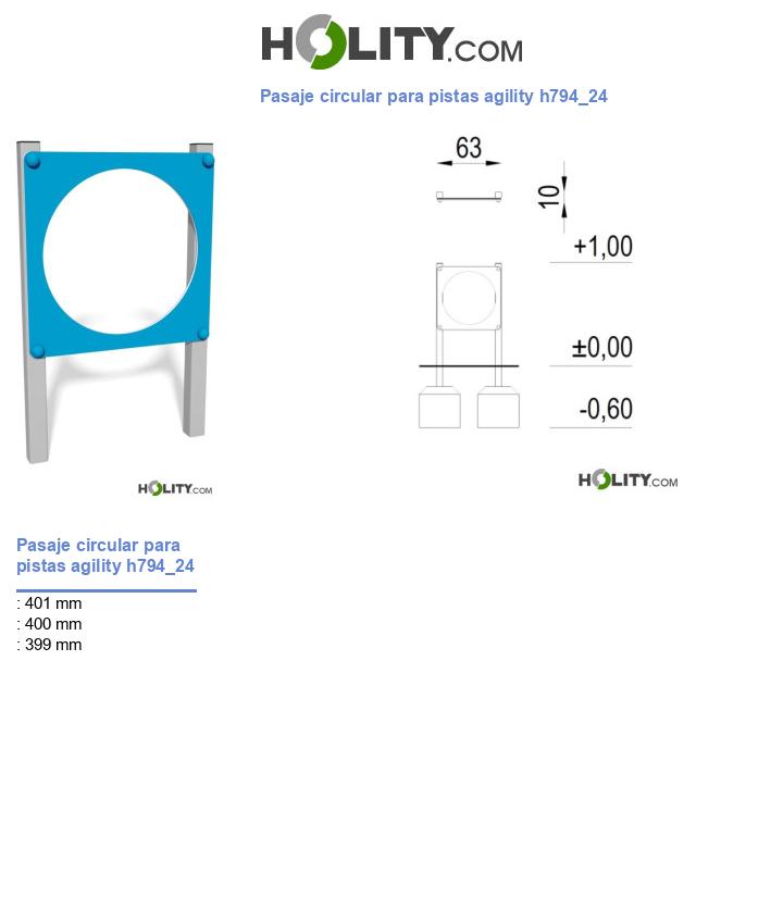 Pasaje circular para pistas agility h794_24