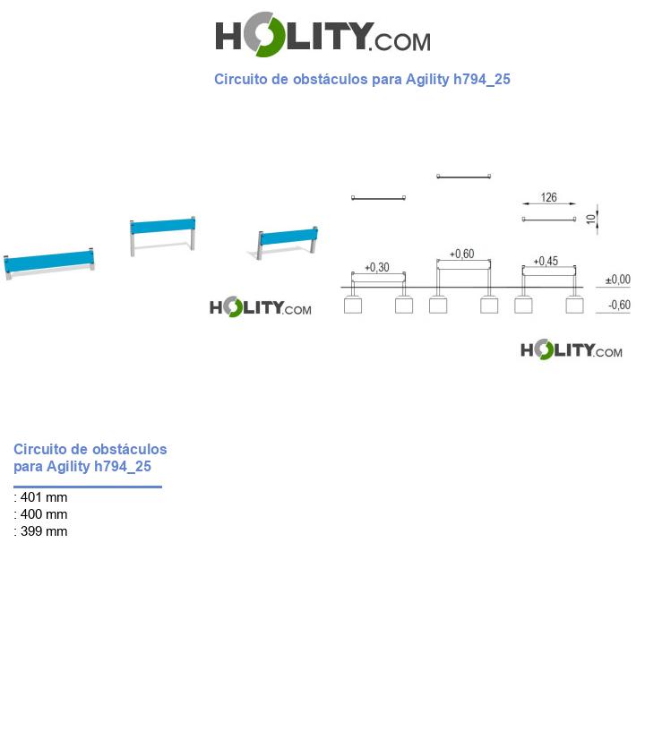 Circuito de obstáculos para Agility h794_25