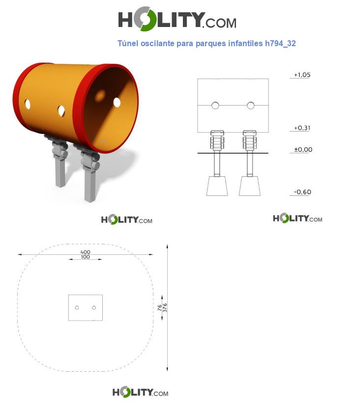 Túnel oscilante para parques infantiles h794_32