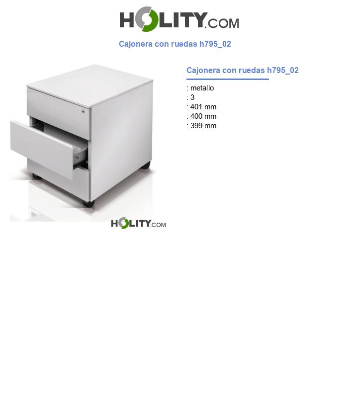 Cajonera con ruedas h795_02