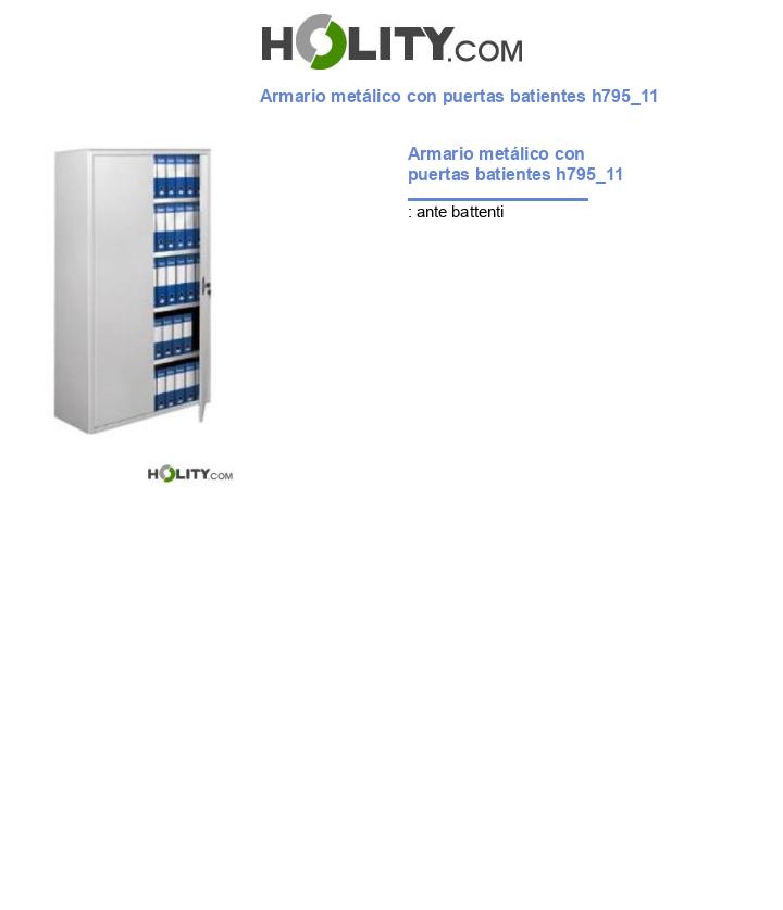 Armario metálico con puertas batientes h795_11