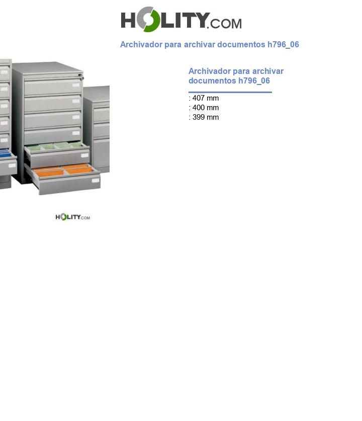 Archivador para archivar documentos h796_06