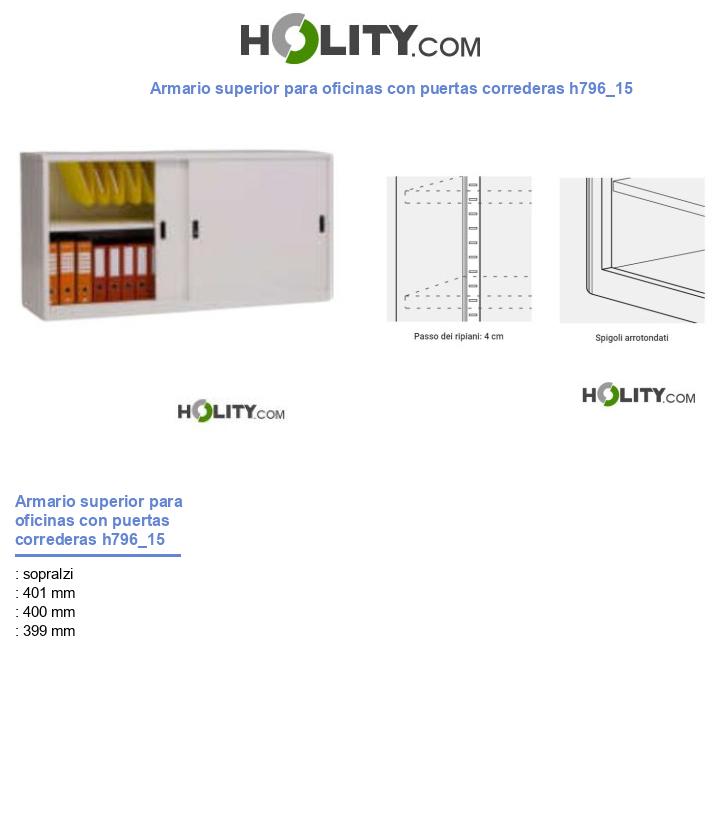 Armario superior para oficinas con puertas correderas h796_15