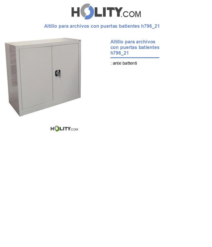 Altillo para archivos con puertas batientes h796_21