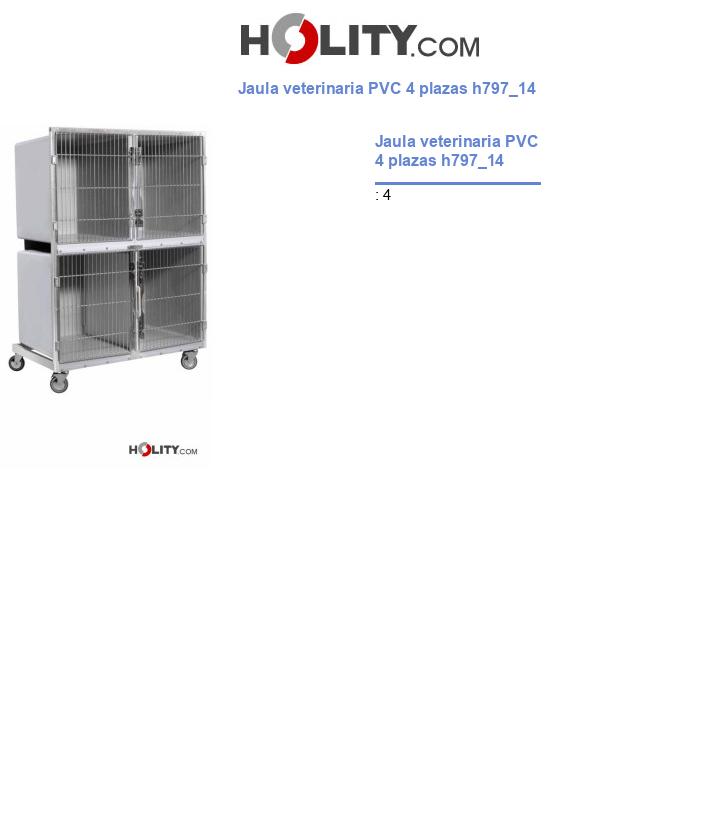 Jaula veterinaria PVC 4 plazas h797_14