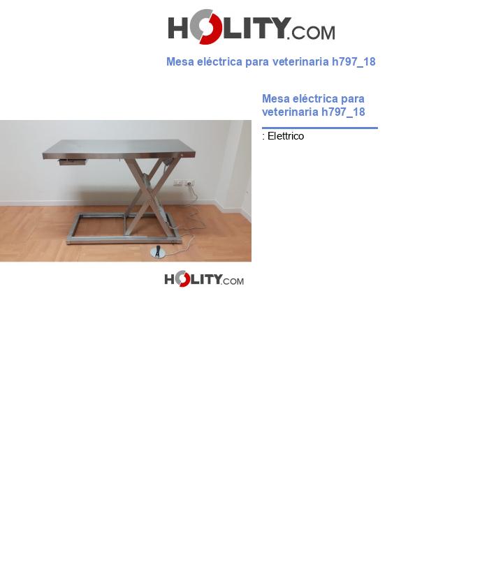 Mesa eléctrica para veterinaria h797_18