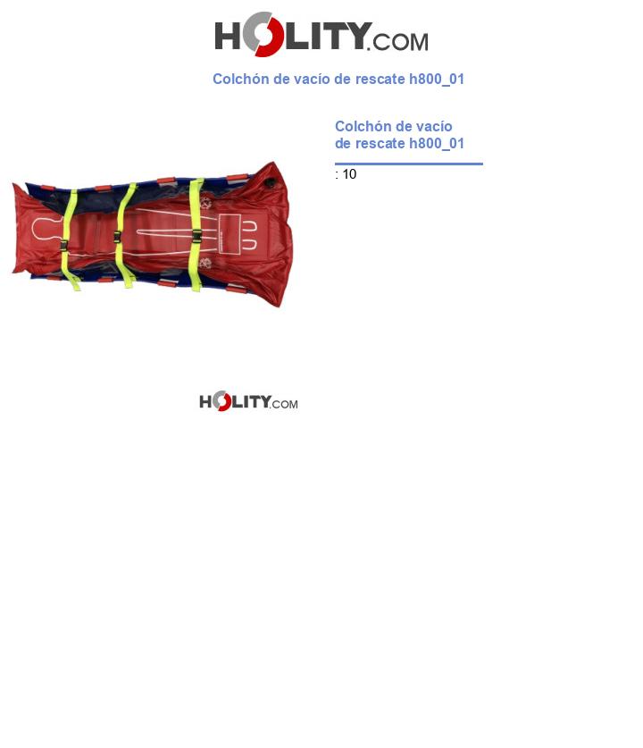 Colchón de vacío de rescate h800_01