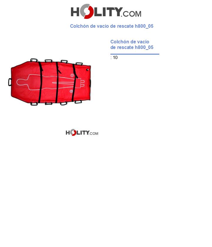 Colchón de vacío de rescate h800_05