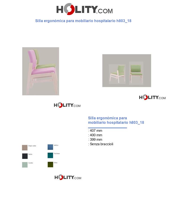 Silla ergonómica para mobiliario hospitalario h803_18