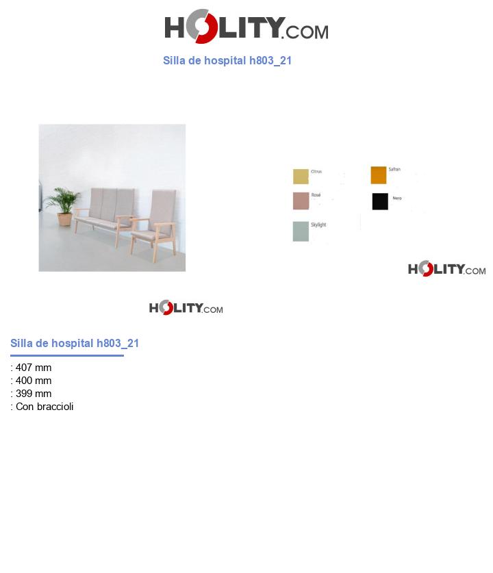Silla de hospital h803_21