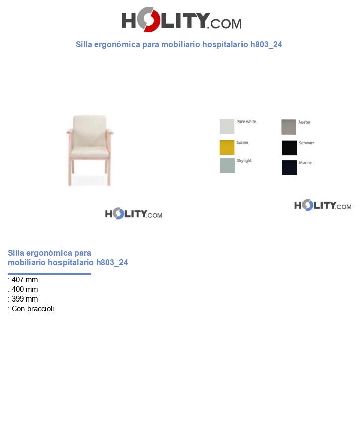 Silla ergonómica para mobiliario hospitalario h803_24