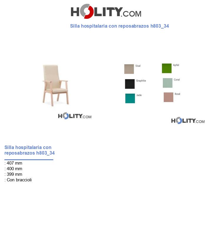 Silla hospitalaria con reposabrazos h803_34