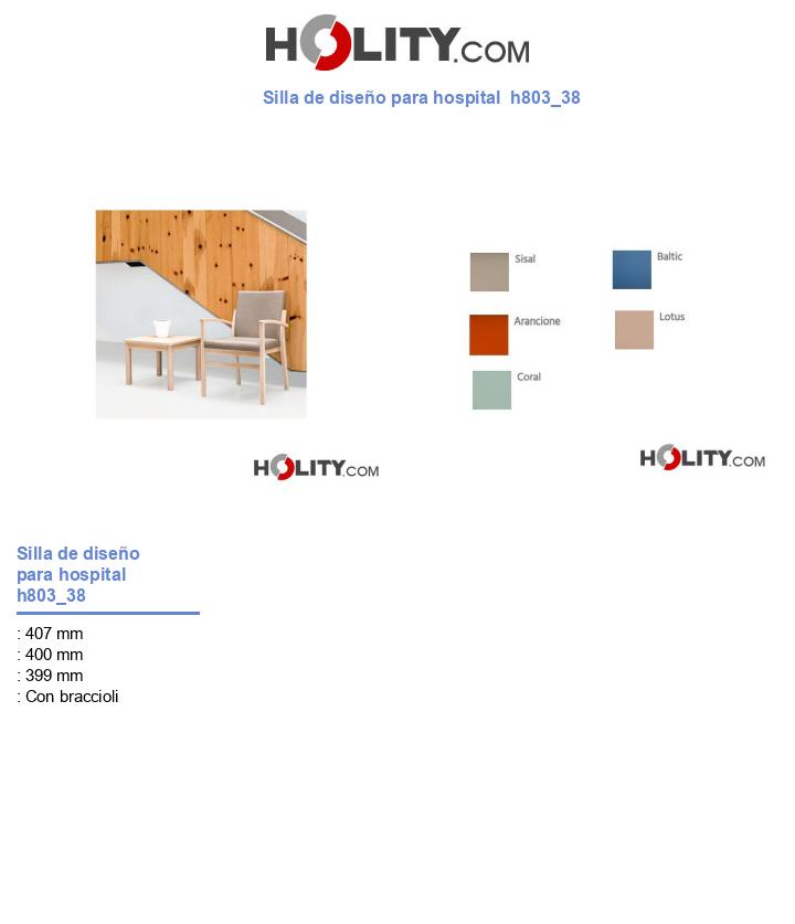 Silla de diseño para hospital  h803_38