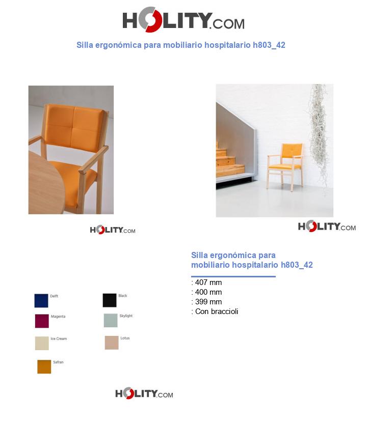 Silla ergonómica para mobiliario hospitalario h803_42