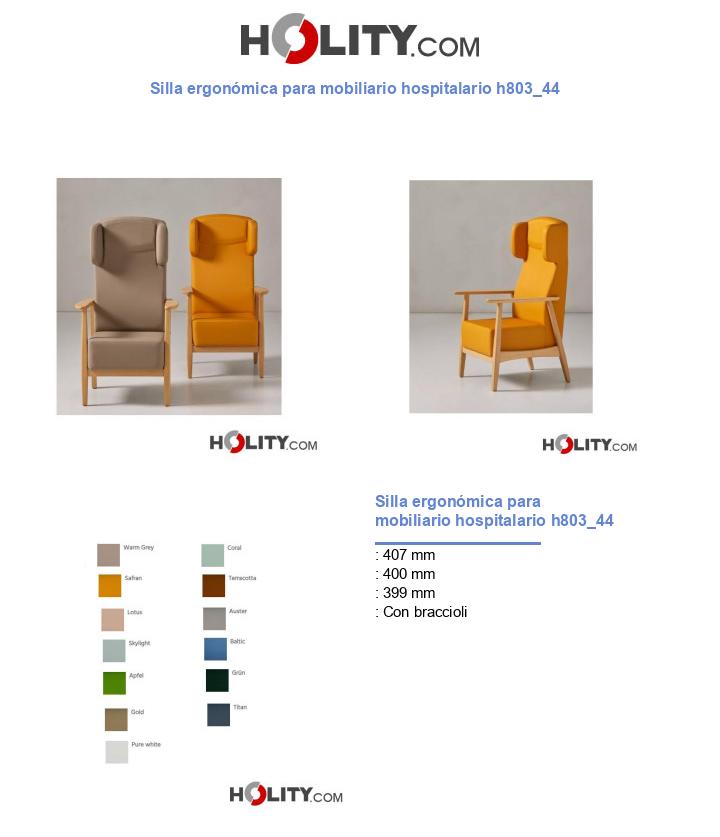 Silla ergonómica para mobiliario hospitalario h803_44