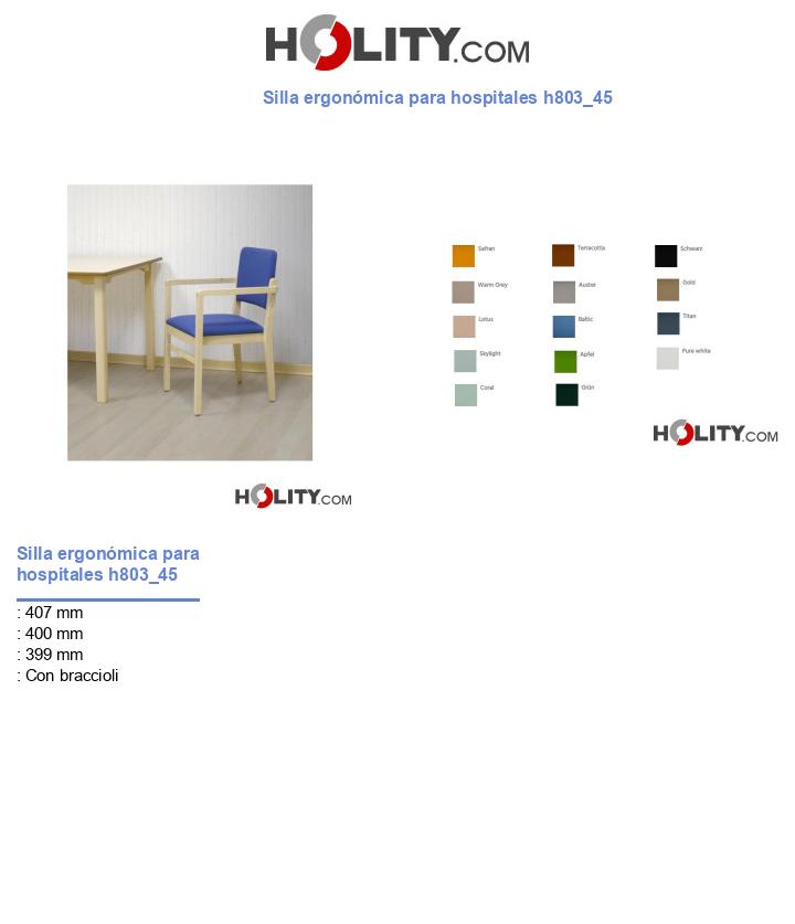 Silla ergonómica para hospitales h803_45