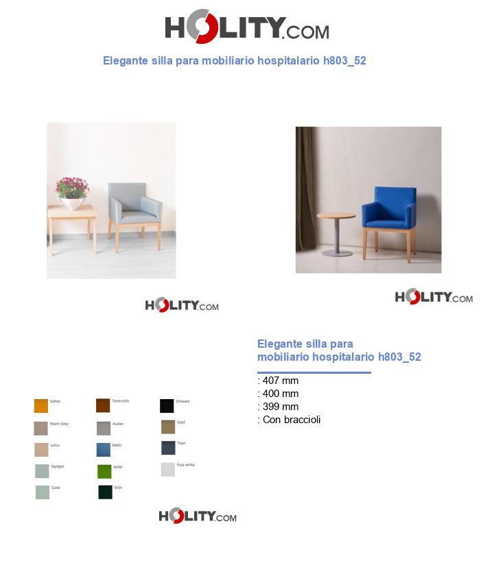 Elegante silla para mobiliario hospitalario h803_52