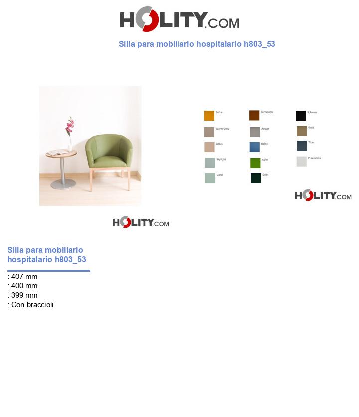 Silla para mobiliario hospitalario h803_53