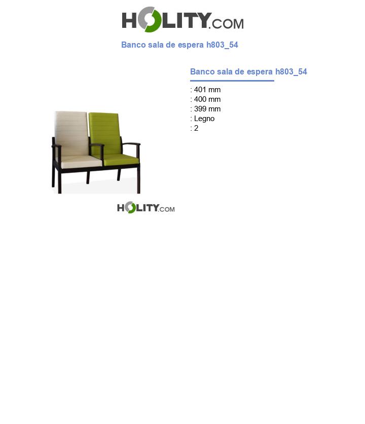Banco sala de espera h803_54