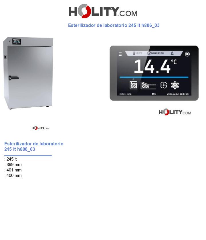 Esterilizador de laboratorio 245 lt h806_03