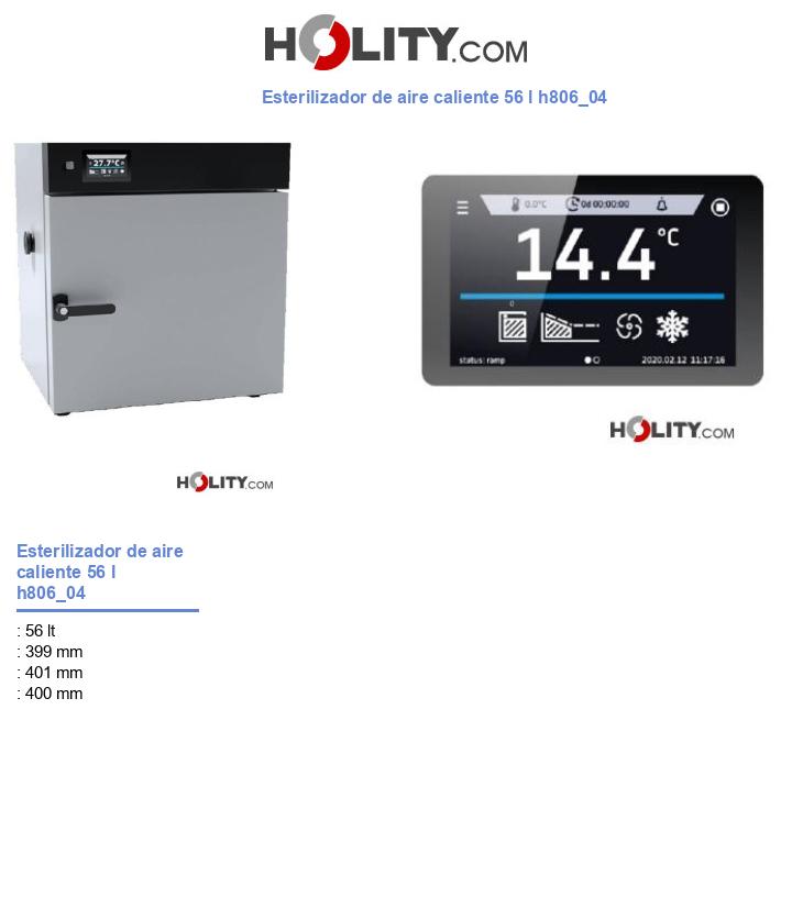 Esterilizador de aire caliente 56 l h806_04
