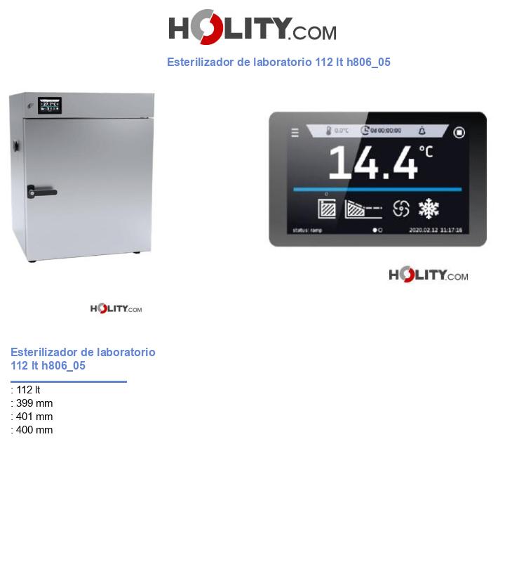 Esterilizador de laboratorio 112 lt h806_05