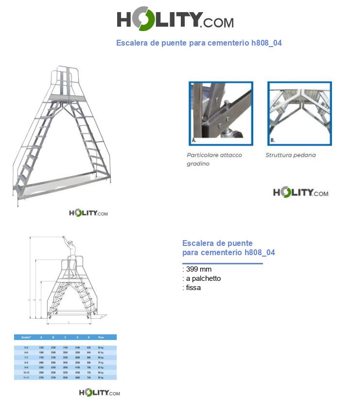 Escalera de puente para cementerio h808_04