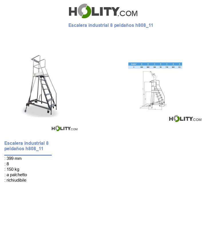Escalera industrial 8 peldaños h808_11