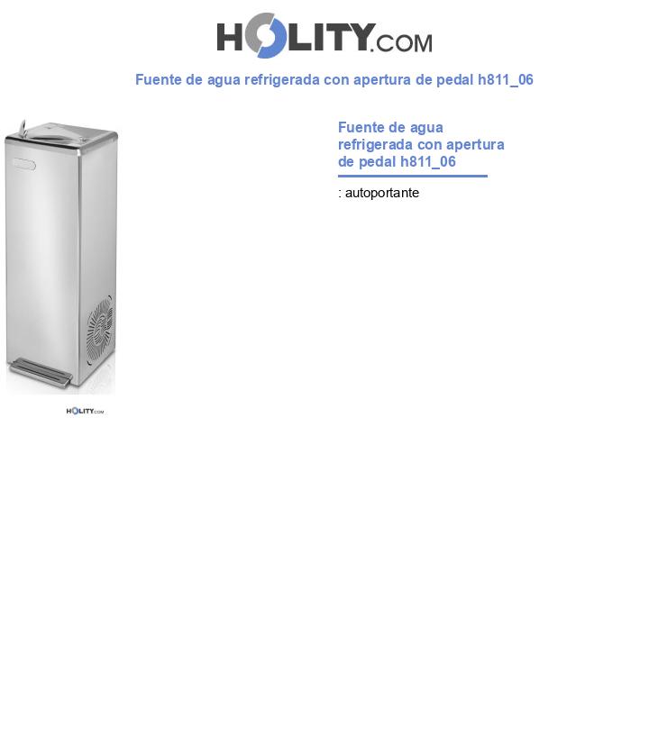 Fuente de agua refrigerada con apertura de pedal h811_06