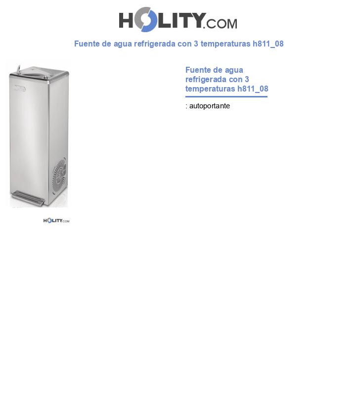 Fuente de agua refrigerada con 3 temperaturas h811_08