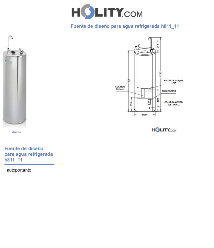 Fuente de diseño para agua refrigerada h811_11