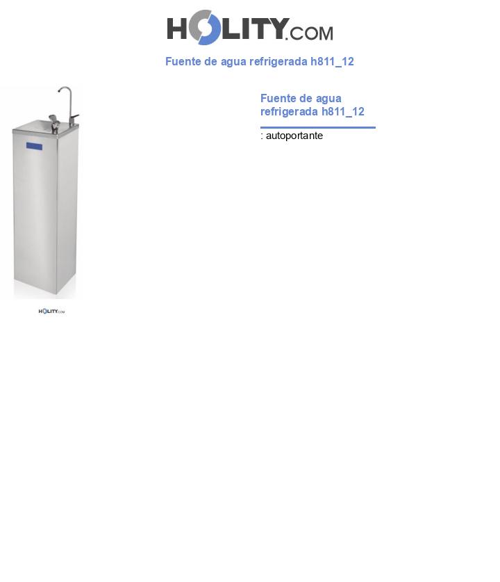 Fuente de agua refrigerada h811_12