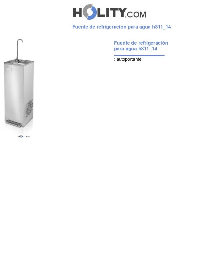 Fuente de refrigeración para agua h811_14