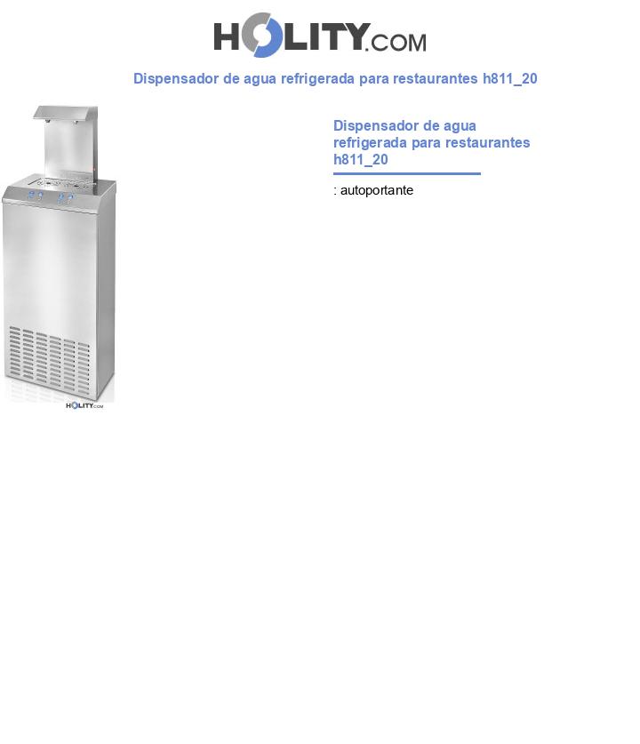 Dispensador de agua refrigerada para restaurantes h811_20