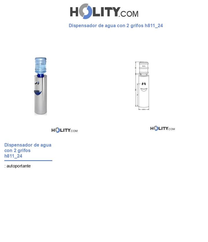 Dispensador de agua con 2 grifos h811_24