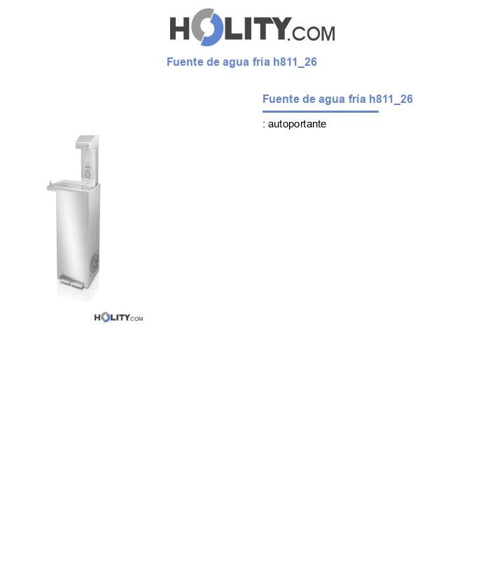 Fuente de agua frÃa h811_26