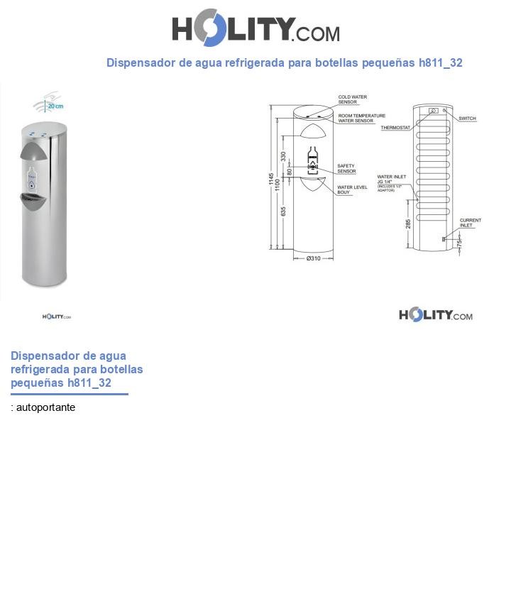 Dispensador de agua refrigerada para botellas pequeñas h811_32
