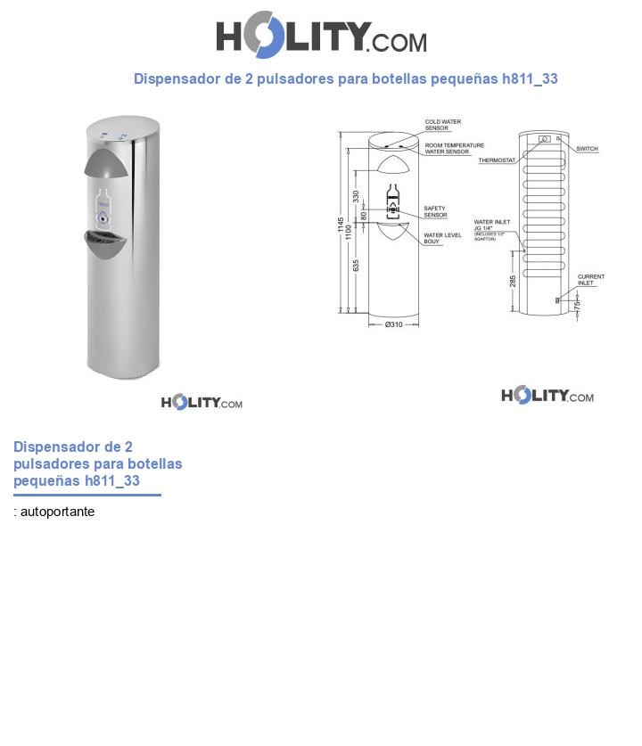 Dispensador de 2 pulsadores para botellas pequeñas h811_33