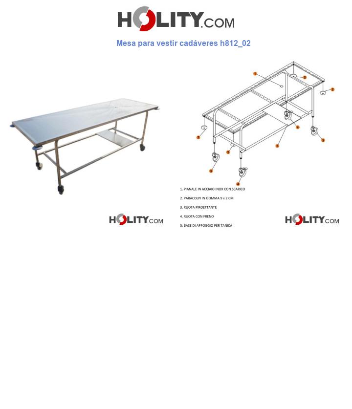 Mesa para vestir cadáveres h812_02