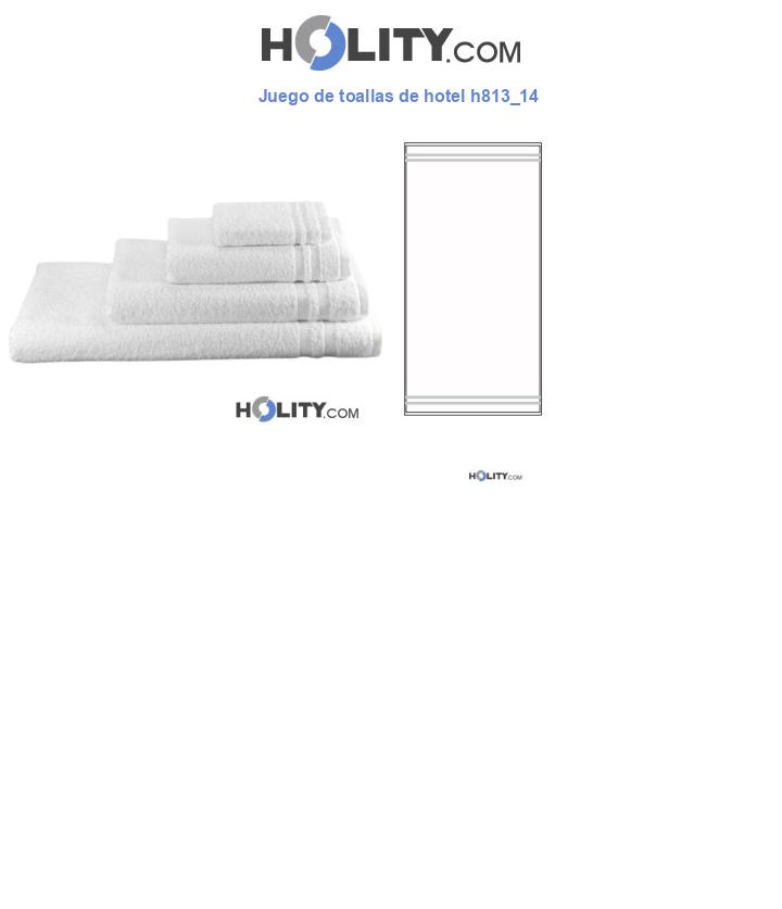 Juego de toallas de hotel h813_14